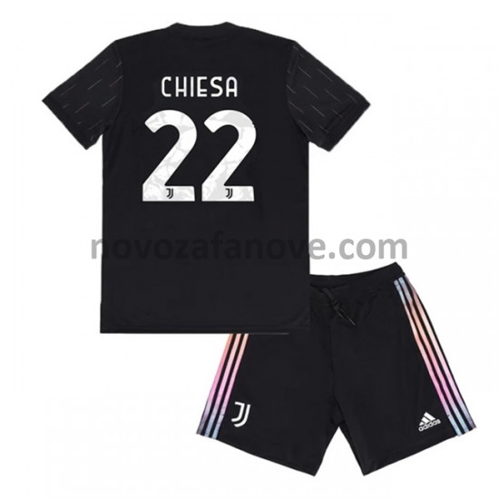 Nogometni Dres Juventus Federico Chiesa 22 Dječji Gostujući 2021-2022 Kratkih Rukava
