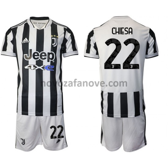 Nogometni Dres Juventus Federico Chiesa 22 Dječji Domaći 2021-2022 Kratkih Rukava