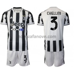 Nogometni Dres Juventus Giorgio Chiellini 3 Dječji Domaći 2021-2022 Kratkih Rukava