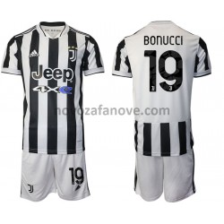 Nogometni Dres Juventus Leonardo Bonucci 19 Dječji Domaći 2021-2022 Kratkih Rukava