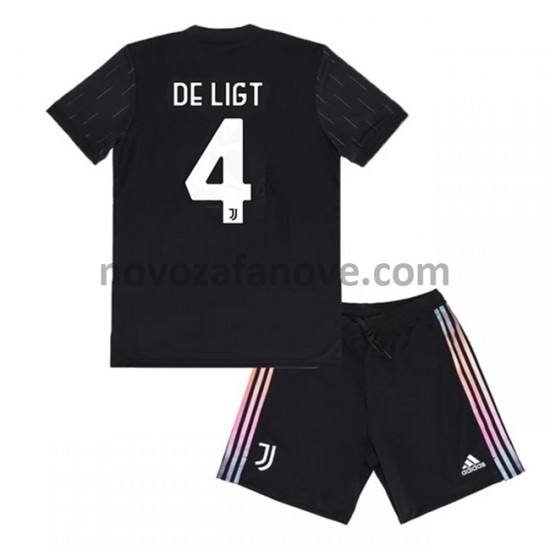 Nogometni Dres Juventus Matthijs de Ligt 4 Dječji Gostujući 2021-2022 Kratkih Rukava