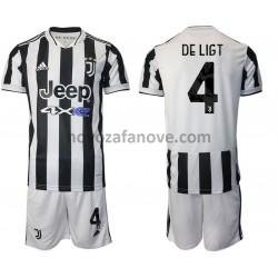 Nogometni Dres Juventus Matthijs de Ligt 4 Dječji Domaći 2021-2022 Kratkih Rukava