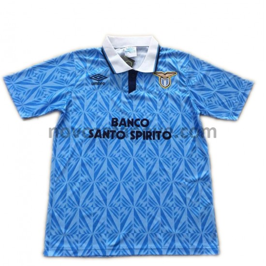 Nogometni Dres SS Lazio Retro Domaći 1991 Kratkih Rukava
