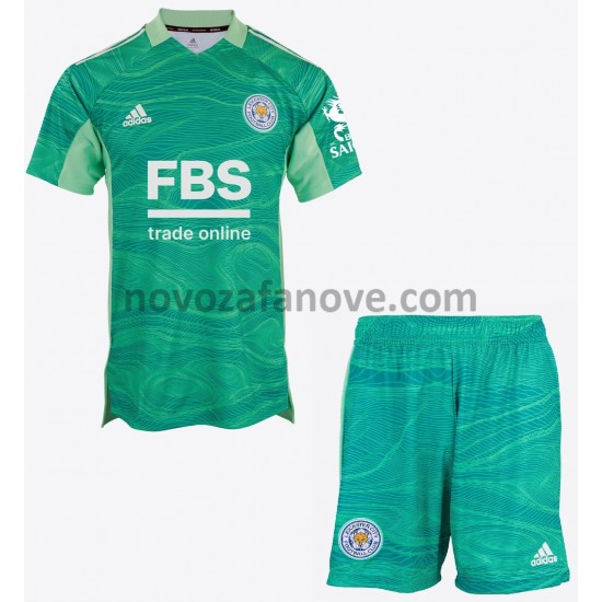 Nogometni Dres Leicester City Golmanski Dječji Gostujući 2021-2022 Kratkih Rukava