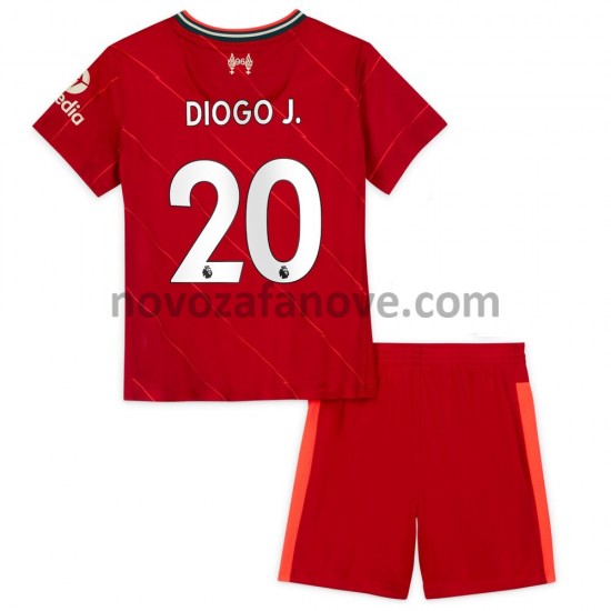 Nogometni Dres Liverpool Diogo Jota 20 Dječji Domaći 2021-2022 Kratkih Rukava