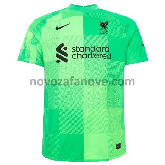 Nogometni Dres Liverpool Golmanski Domaći 2021-2022 Kratkih Rukava