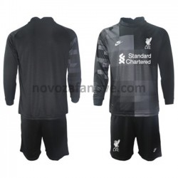 Nogometni Dres Liverpool Golmanski Dječji Treći 2021-2022 Dugim Rukavima