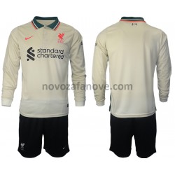 Nogometni Dres Liverpool Dječji Gostujući 2021-2022 Dugim Rukavima