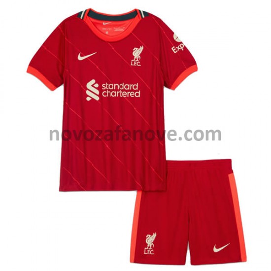 Nogometni Dres Liverpool Dječji Domaći 2021-2022 Kratkih Rukava