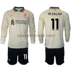 Nogometni Dres Liverpool M.Salah 11 Dječji Gostujući 2021-2022 Dugim Rukavima