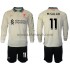 Nogometni Dres Liverpool M.Salah 11 Dječji Gostujući 2021-2022 Dugim Rukavima