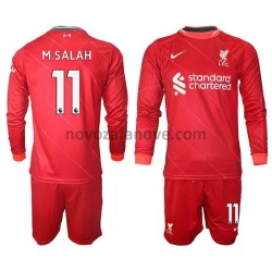 Nogometni Dres Liverpool M.Salah 11 Dječji Domaći 2021-2022 Dugim Rukavima