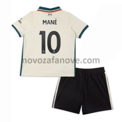 Nogometni Dres Liverpool Sadio Mane 10 Dječji Gostujući 2021-2022 Kratkih Rukava