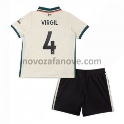Nogometni Dres Liverpool Virgil van Dijk 4 Dječji Gostujući 2021-2022 Kratkih Rukava