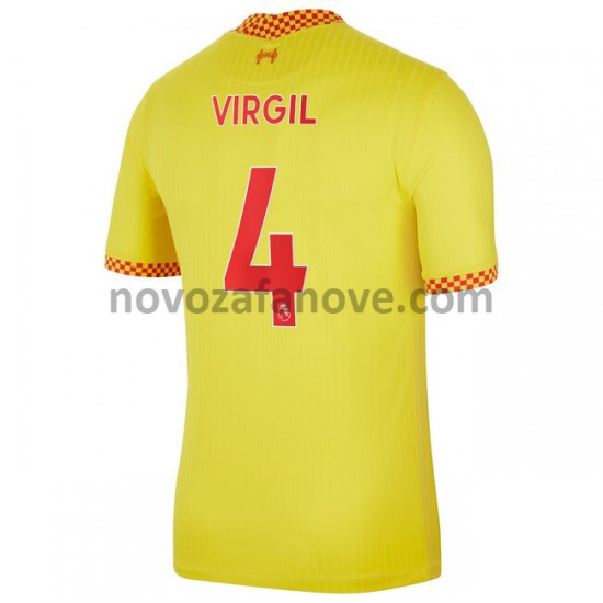 Nogometni Dres Liverpool Virgil van Dijk 4 Treći 2021-2022 Kratkih Rukava