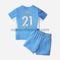 Nogometni Dres Manchester City Ferran Torres 21 Dječji Domaći 2021-2022 Kratkih Rukava
