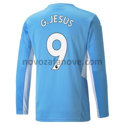 Nogometni Dres Manchester City Gabriel Jesus 9 Domaći 2021-2022 Dugim Rukavima