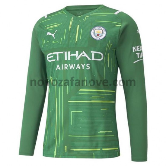 Nogometni Dres Manchester City Golmanski Gostujući 2021-2022 Dugim Rukavima