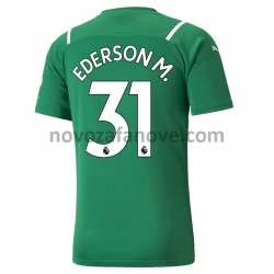 Nogometni Dres Manchester City Golmanski Ederson 31 Gostujući 2021-2022 Kratkih Rukava