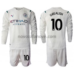 Nogometni Dres Manchester City Jack Grealish 10 Dječji Gostujući 2021-2022 Dugim Rukavima