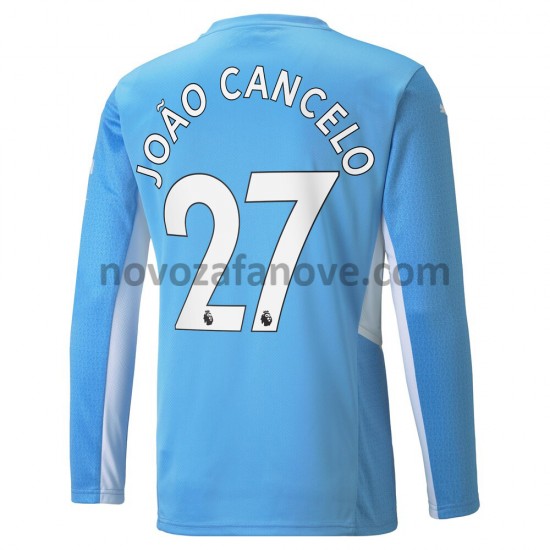 Nogometni Dres Manchester City Joao Cancelo 27 Domaći 2021-2022 Dugim Rukavima