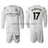 Nogometni Dres Manchester City Kevin De Bruyne 17 Dječji Gostujući 2021-2022 Dugim Rukavima
