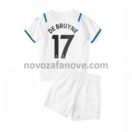 Nogometni Dres Manchester City Kevin De Bruyne 17 Dječji Gostujući 2021-2022 Kratkih Rukava