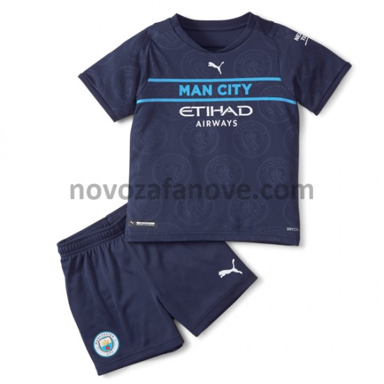 Nogometni Dres Manchester City Dječji Treći 2021-2022 Kratkih Rukava