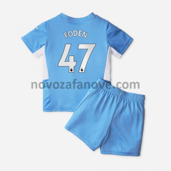 Nogometni Dres Manchester City Phil Foden 47 Dječji Domaći 2021-2022 Kratkih Rukava