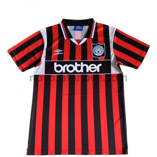 Nogometni Dres Manchester City Retro Gostujući 1996 Kratkih Rukava
