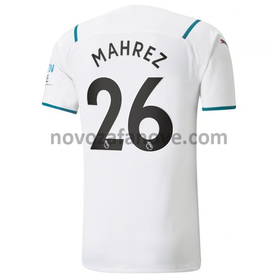 Nogometni Dres Manchester City Riyad Mahrez 26 Gostujući 2021-2022 Kratkih Rukava
