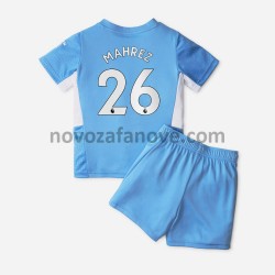 Nogometni Dres Manchester City Riyad Mahrez 26 Dječji Domaći 2021-2022 Kratkih Rukava