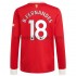 Nogometni Dres Manchester United Bruno Fernandes 18 Domaći 2021-2022 Dugim Rukavima