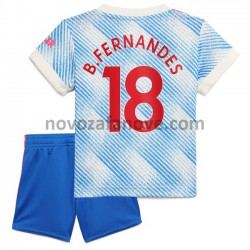 Nogometni Dres Manchester United Bruno Fernandes 18 Dječji Gostujući 2021-2022 Kratkih Rukava