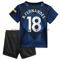 Nogometni Dres Manchester United Bruno Fernandes 18 Dječji Treći 2021-2022 Kratkih Rukava