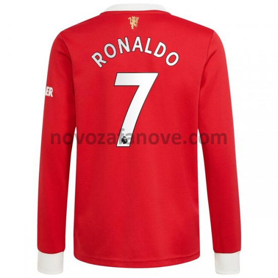 Nogometni Dres Manchester United Cristiano Ronaldo 7 Domaći 2021-2022 Dugim Rukavima