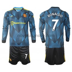 Nogometni Dres Manchester United Cristiano Ronaldo 7 Dječji Treći 2021-2022 Dugim Rukavima