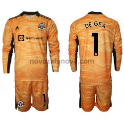 Nogometni Dres Manchester United David de Gea 1 Golmanski Dječji Domaći 2021-2022 Dugim Rukavima