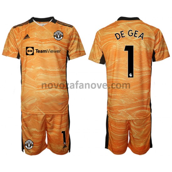 Nogometni Dres Manchester United David de Gea 1 Golmanski Dječji Domaći 2021-2022 Kratkih Rukava
