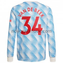 Nogometni Dres Manchester United Donny Van De Beek 34 Gostujući 2021-2022 Dugim Rukavima