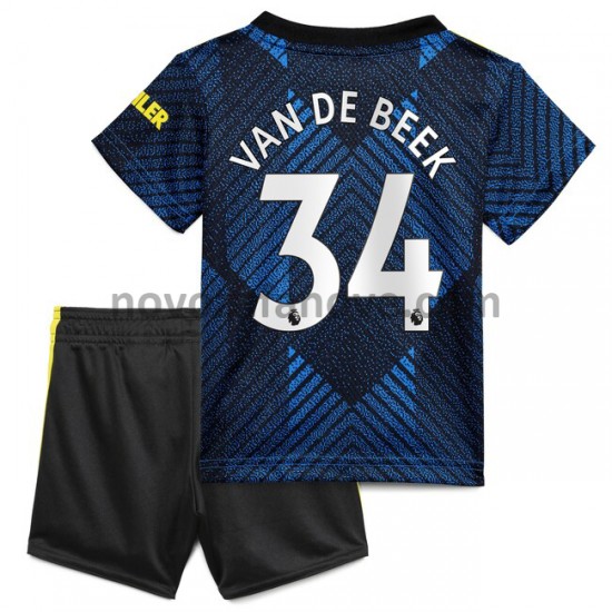 Nogometni Dres Manchester United Donny van de Beek 34 Dječji Treći 2021-2022 Kratkih Rukava