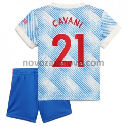 Nogometni Dres Manchester United Edinson Cavani 21 Dječji Gostujući 2021-2022 Kratkih Rukava