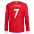 Nogometni Dres Manchester United Edinson Cavani 7 Domaći 2021-2022 Dugim Rukavima