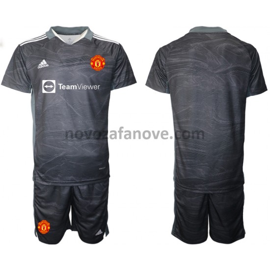 Nogometni Dres Manchester United Golmanski Dječji Gostujući 2021-2022 Kratkih Rukava
