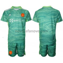 Nogometni Dres Manchester United Golmanski Dječji Treći 2021-2022 Kratkih Rukava