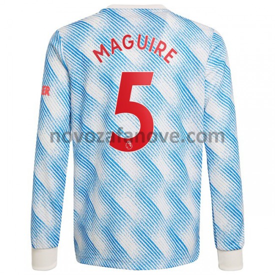 Nogometni Dres Manchester United Harry Maguire 5 Gostujući 2021-2022 Dugim Rukavima