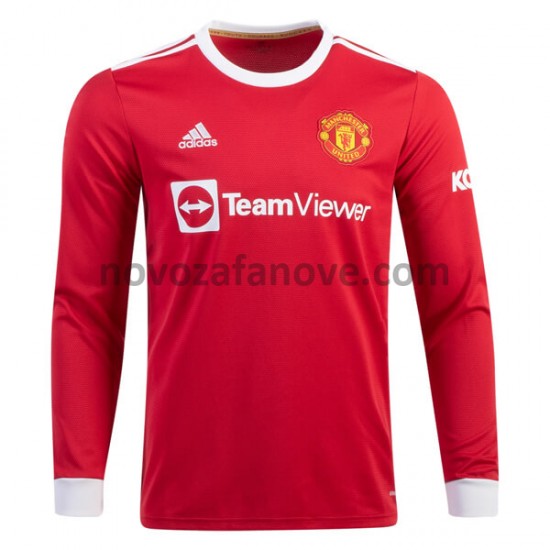 Nogometni Dres Manchester United Domaći 2021-2022 Dugim Rukavima