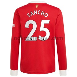 Nogometni Dres Manchester United Jadon Sancho 25 Domaći 2021-2022 Dugim Rukavima