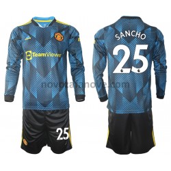 Nogometni Dres Manchester United Jadon Sancho 25 Dječji Treći 2021-2022 Dugim Rukavima
