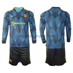 Nogometni Dres Manchester United Dječji Treći 2021-2022 Dugim Rukavima